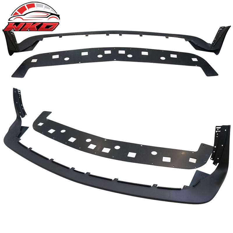 Fits 08-14 Challenger Front Bumper Cover + Demon Lip + Fender Flare + Headlights