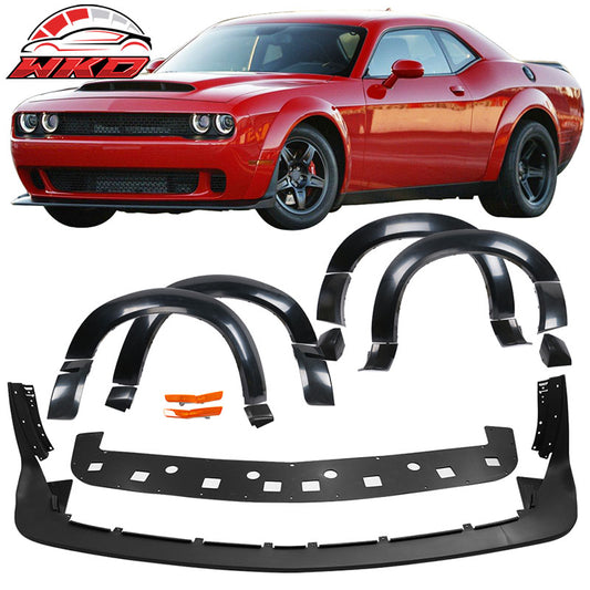 Wholesale 15-23 Dodge Challenger Front Lip + Fender Flare Hellcat to Demon Conversion
