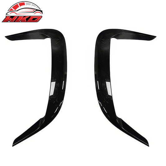 Wholesale 15-23 Dodge Charger IKON2 Style Front Side Fin Vents Cover Gloss Black ABS - Wikond Auto