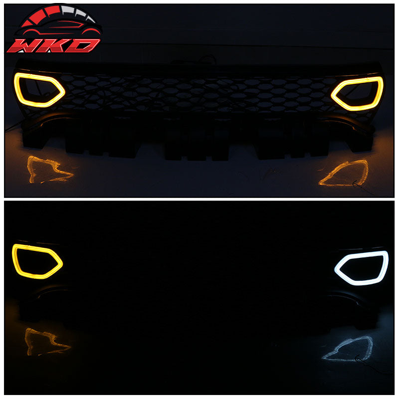 Fits 15-23 Dodge Charger Front Bumper Cover + Foglights + Grille w/ Lights