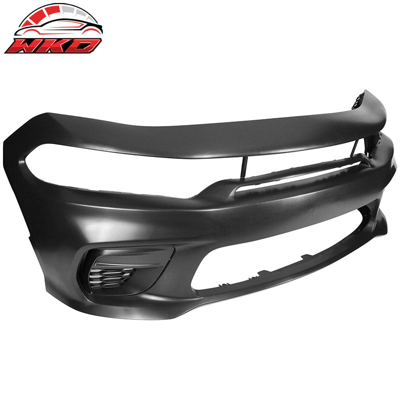 Fits 15-23 Dodge Charger Sedan 4Dr PP Front Bumper Cover W/Grille Foglight Cover