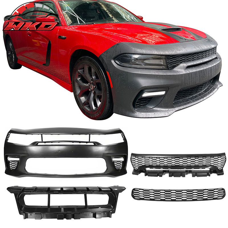Wholesale 15-23 Dodge Charger Sedan PP Front Bumper Cover W/Grille LED Foglight Cover