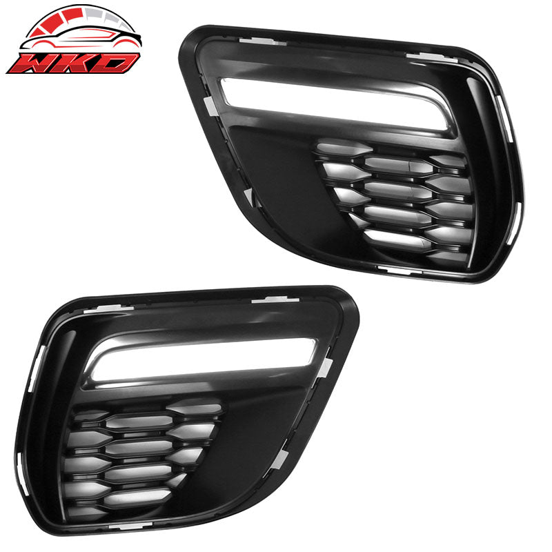 Fits 15-23 Dodge Charger Sedan PP Front Bumper Cover W/Grille LED Foglight Cover