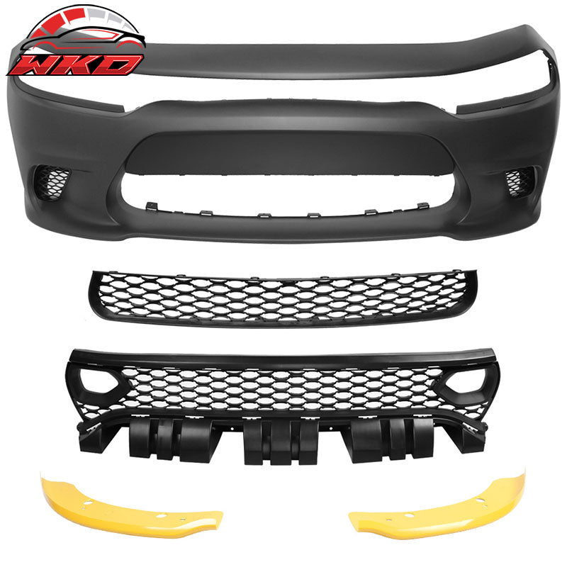 Wholesale 15-23 Dodge Charger Front Bumper + Foglights + Updated 2019 Style Grilles