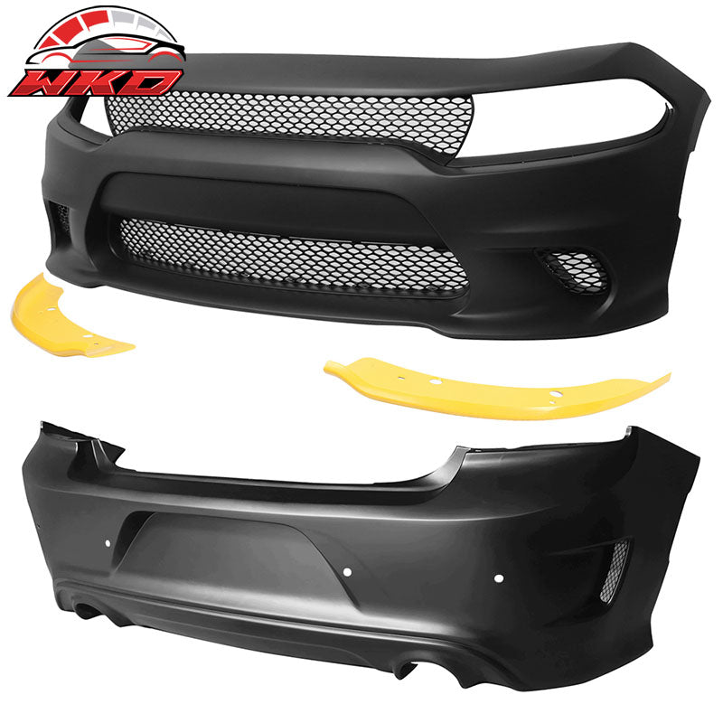 Wholesale 15-23 Dodge Charger Hellcat Full Bumper Conversion Front+Rear PP