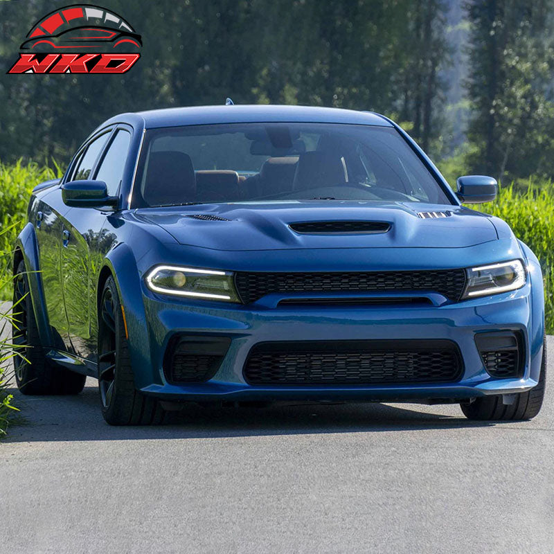 Fit 15-23 Dodge Charger Aluminum SRT Hellcat Redeye Widebody Style Hood Panel