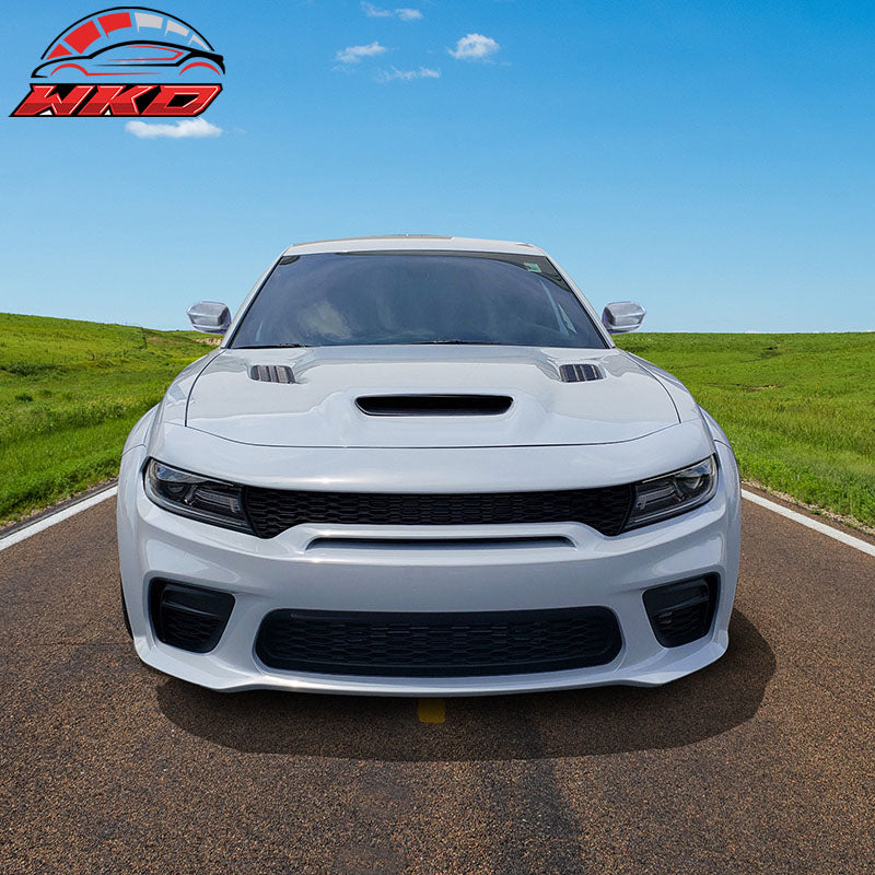 Fit 15-23 Dodge Charger Aluminum SRT Hellcat Redeye Widebody Style Hood Panel