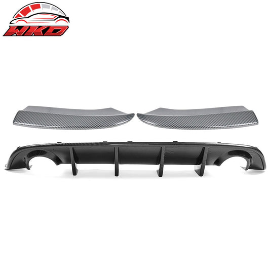Wholesale 15-23 Dodge Charger Rear Bumper Diffuser + Side Aprons Carbon Fiber Print