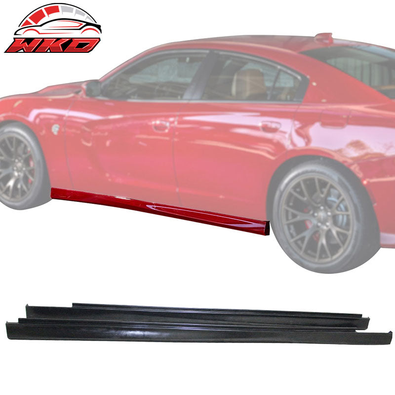 Fits 11-23 Dodge Charger GT R/T SXT Scat Pack Side Skirts Rocker Panel Unpainted