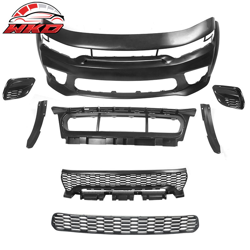 For 20-23 Dodge Charger Widebody SRT Front Bumper Assembly Replacement W/ Grille