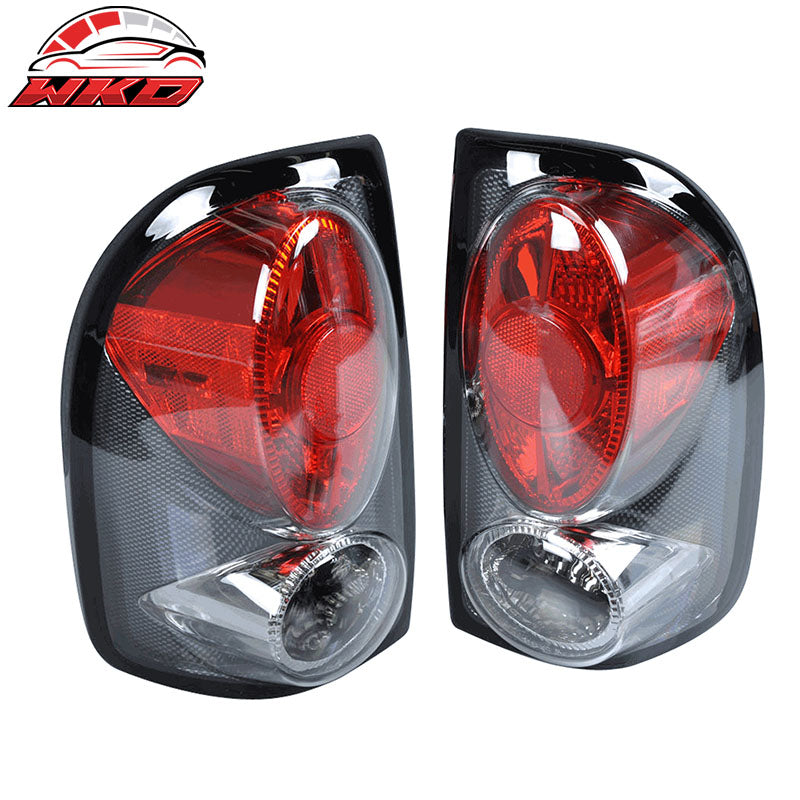 Fits 97-04 Dodge Dakota PU Carbon Fiber Tail Lights Brake Lamps