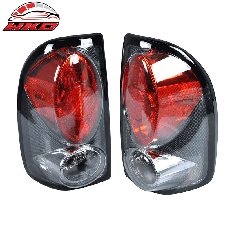 Fits 97-04 Dodge Dakota PU Carbon Fiber Tail Lights Brake Lamps