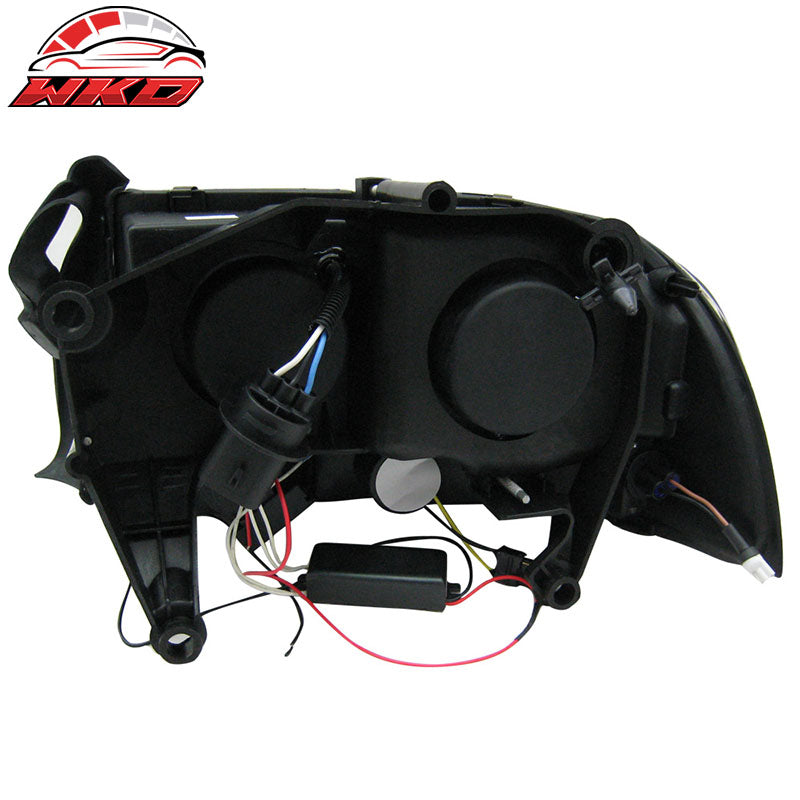 Fits 98-04 Dodge Durango Dakota CCFL Halo Headlights Black