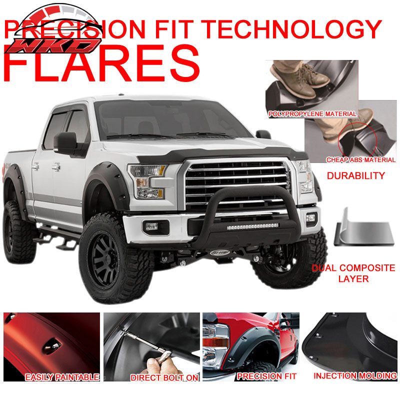Fits 02-08 Ram 1500 03-09 Ram 2500 3500 OE Factory Style 6 FT Fender Flares