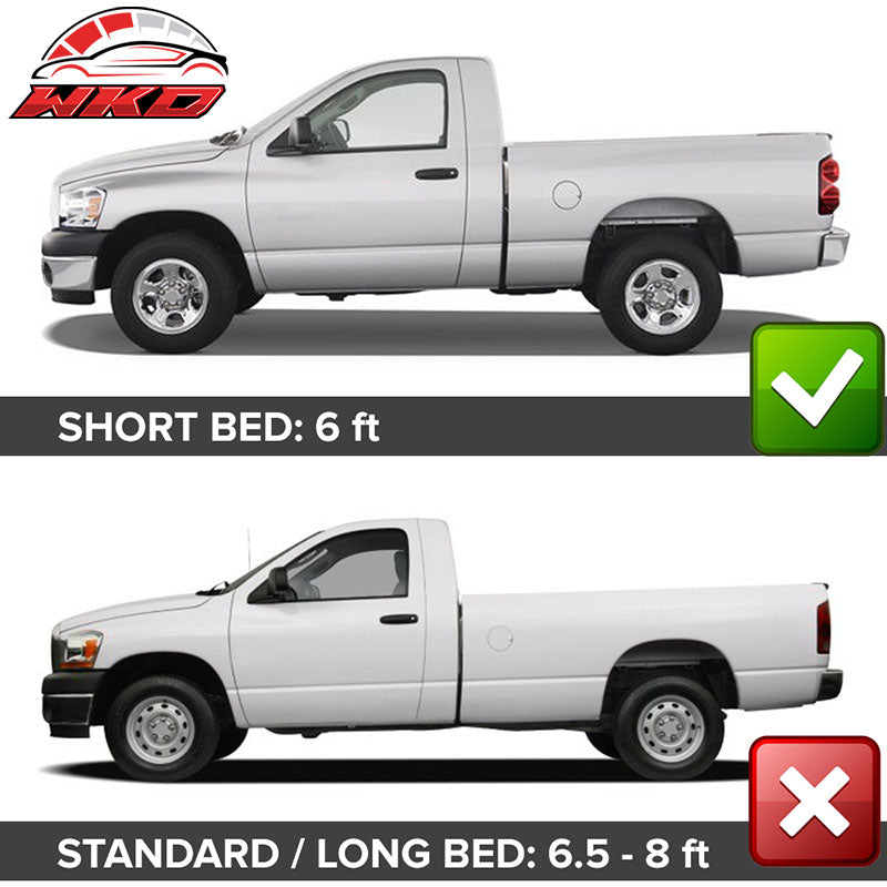 Fits 02-08 Ram 1500 03-09 Ram 2500 3500 OE Factory Style 6 FT Fender Flares