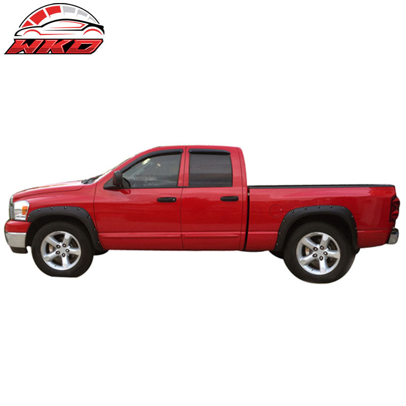 Fits 02-08 Ram 1500 2500 3500 Pocket Rivet Style Fender Flares Wheel Cover - PP
