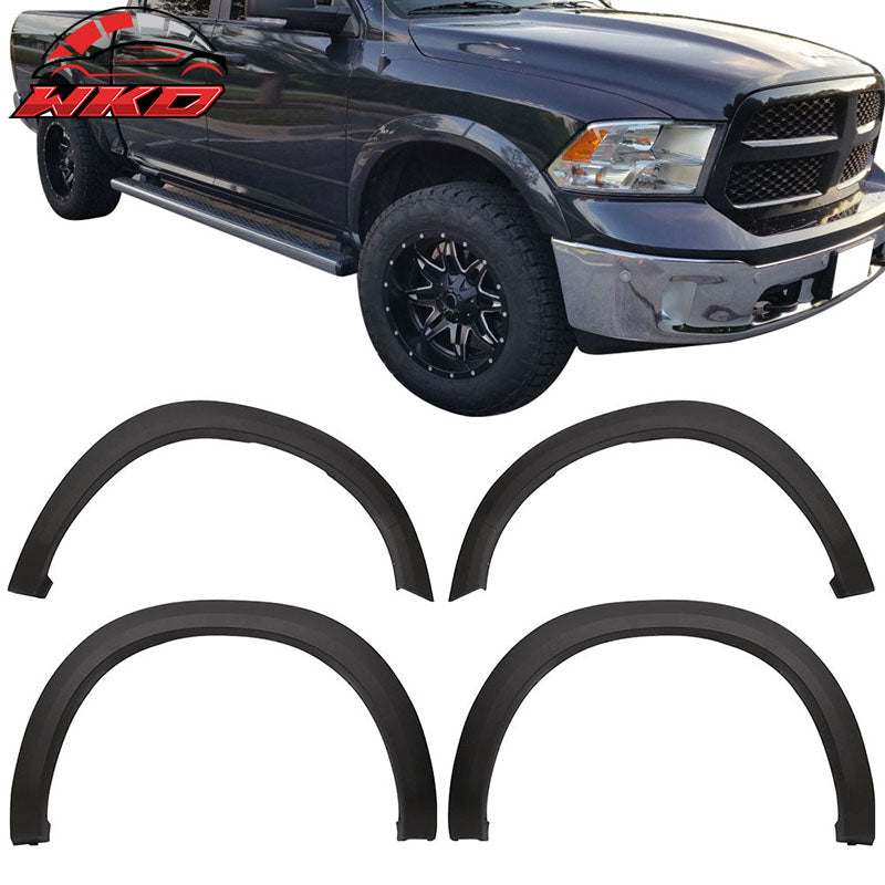 Fits 09-18 Dodge Ram 1500 OE Factory Style Fender Flares Unpainted PP 4PCS