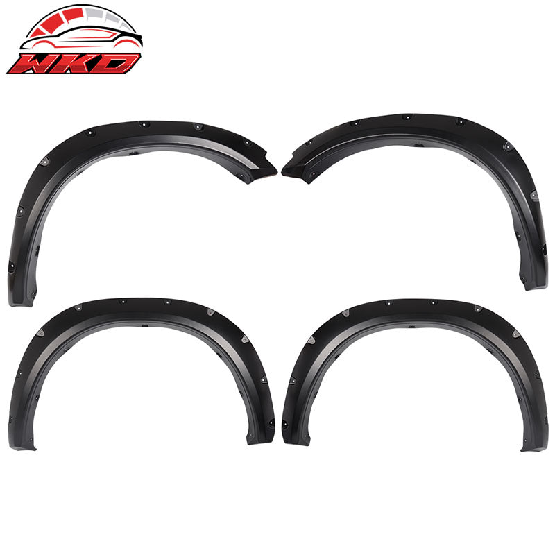 Fits 09-18 Dodge Ram Pocket Rivet Style Fender Flares PP Smooth