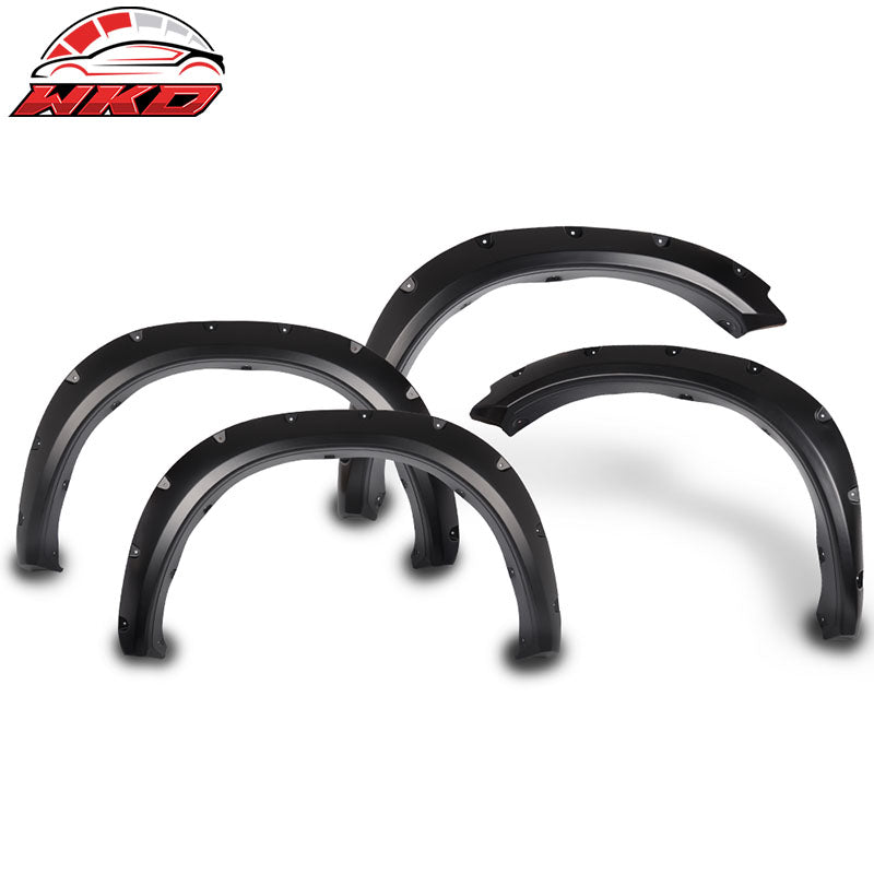 Fits 09-18 Dodge Ram Pocket Rivet Style Fender Flares PP Smooth