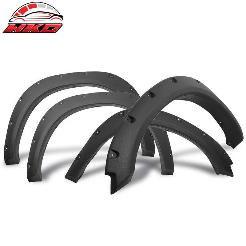 Wholesale 09-18 Dodge Ram 1500 Pocket Rivet Style Fender Flares Textured Black PP