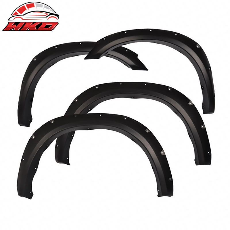 Wholesale 10-18 Dodge Ram 2500 3500 Pocket Rivet 4PC PP Matte Black Fender Flares
