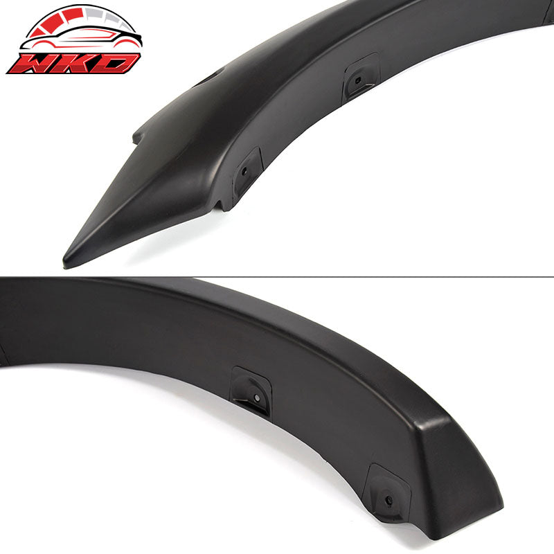 Fits 10-18 Dodge Ram 2500 3500 Pocket Rivet 4PC PP Matte Black Fender Flares
