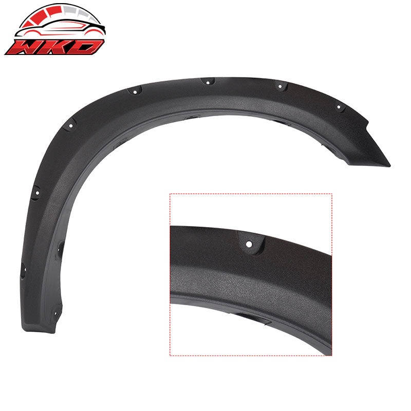 Fits 10-18 Dodge Ram 2500 3500 Pocket Style Fender Flares Unpainted 4PC - PP