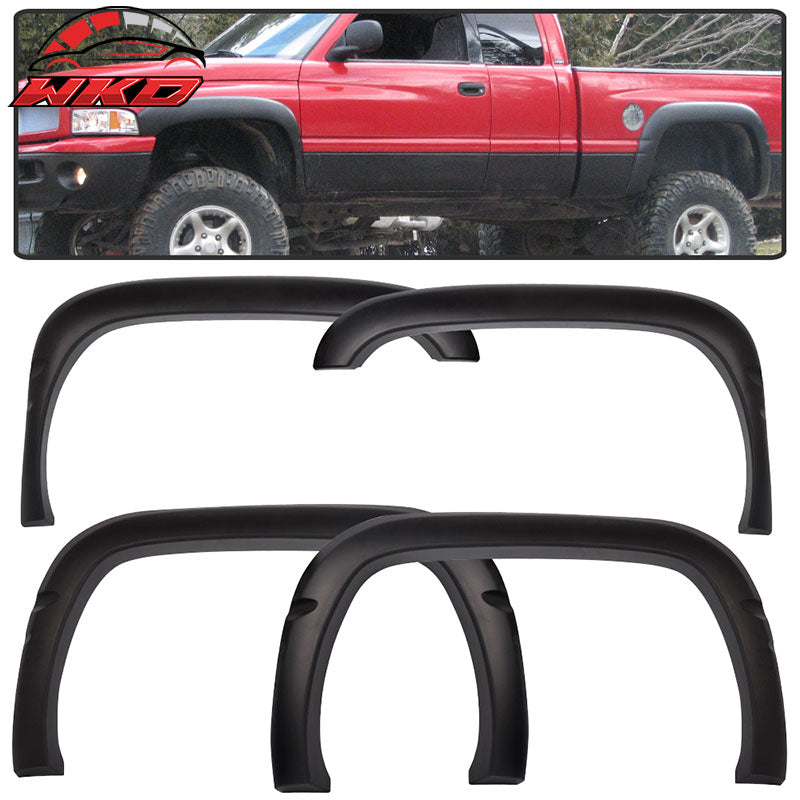Fits 94-01 Dodge Ram 1500 2500 3500 OE Style 4PC Textured Wheel Fender Flares PP