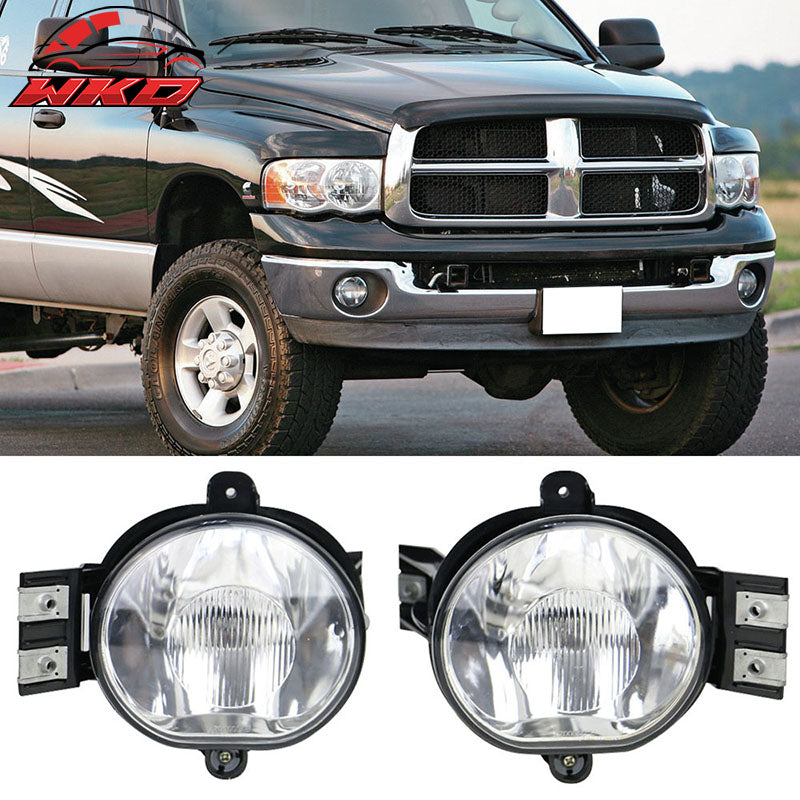 Fits 03-08 Ram Fog Lamp Fog Light Pair LH RH Wiring Kit Bulb 9006(HB4) 12V 55W