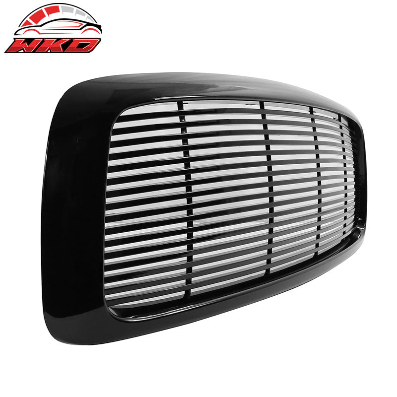 Fits 02-05 Dodge Ram 1500 03-05 Ram 2500 3500 Mesh Front Grille Unpainted - ABS