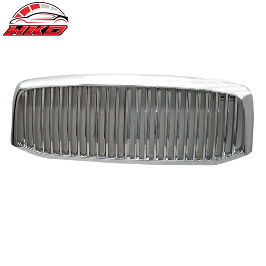Wholesale 06-10 Dodge Ram 1500 2500 3500 Front Bumper Hood Vertical Grille - Chrome - Wikond Auto