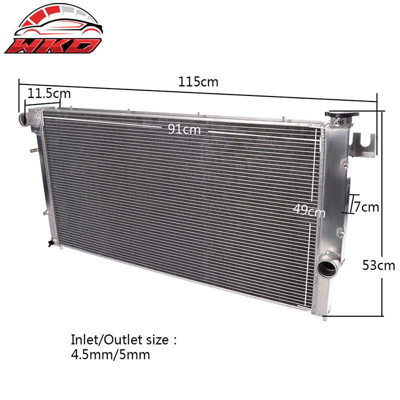 Fits 94-02 Dodge Ram 2500 3500 62MM 5.9L Diesel Engine Aluminum Racing Radiator