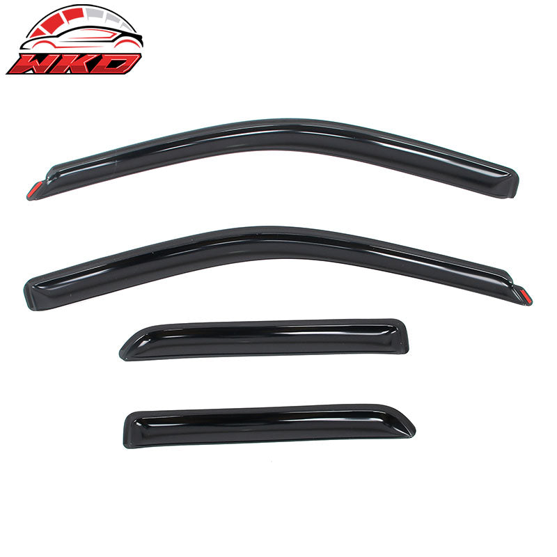 Fits 09-24 Dodge Ram 1500 & Classic Quad Cab Window Visors Deflectors In-Channel