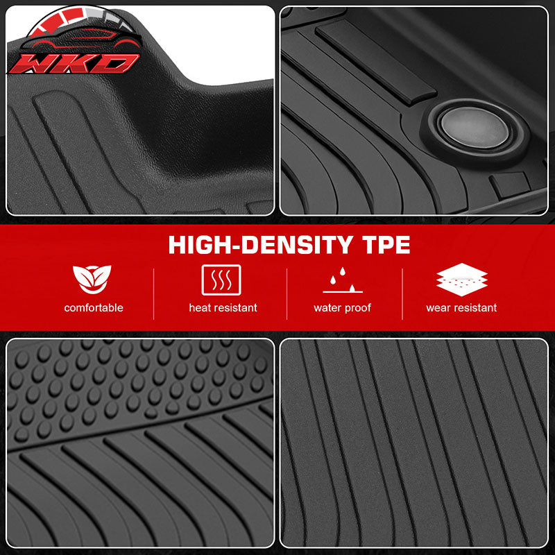 Fits 23-24 Fisker Ocean Non-Slip 3D Molded Floor Mats All Weather TPE Carpet 3PC