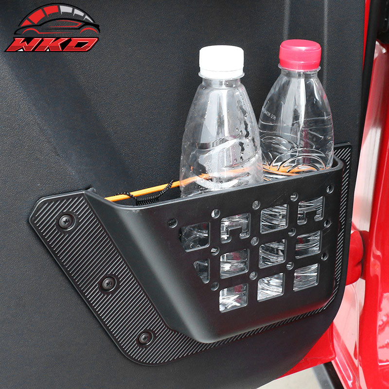 Fits 21-26 Ford Bronco 4Dr Front Rear Door Storage Pockets Organizer Box ABS 4PC
