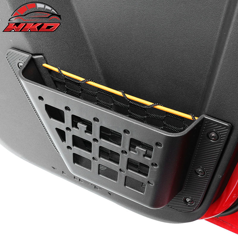 Fits 21-26 Ford Bronco 4Dr Front Rear Door Storage Pockets Organizer Box ABS 4PC