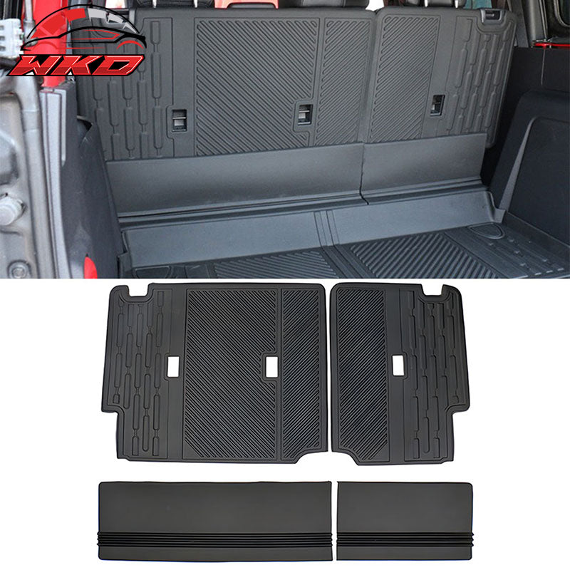 Fits 21-26 Ford Bronco 4-Door Rear Seat Protector Backrest Cover Mat Black TPE