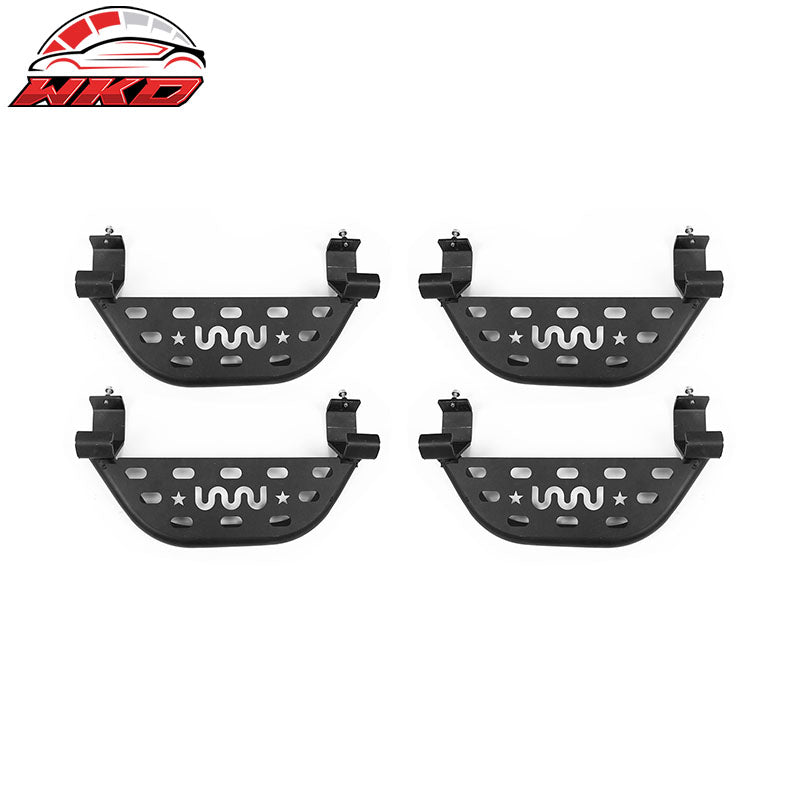 Wholesale 21-26 Ford Bronco 4-Door Rock Rail Side Steps Tungsten Steel Black 4PCS Set