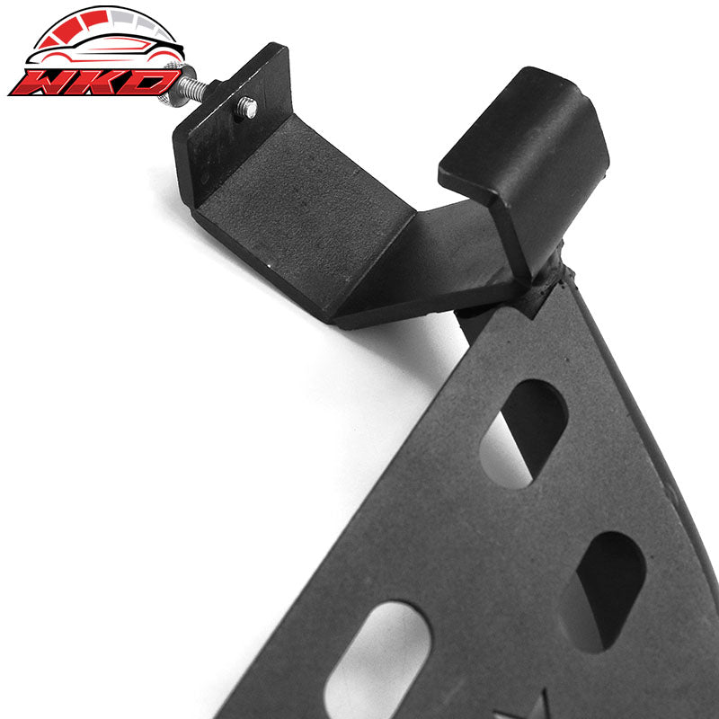 Fits 21-26 Ford Bronco 4-Door Rock Rail Side Steps Tungsten Steel Black 4PCS Set