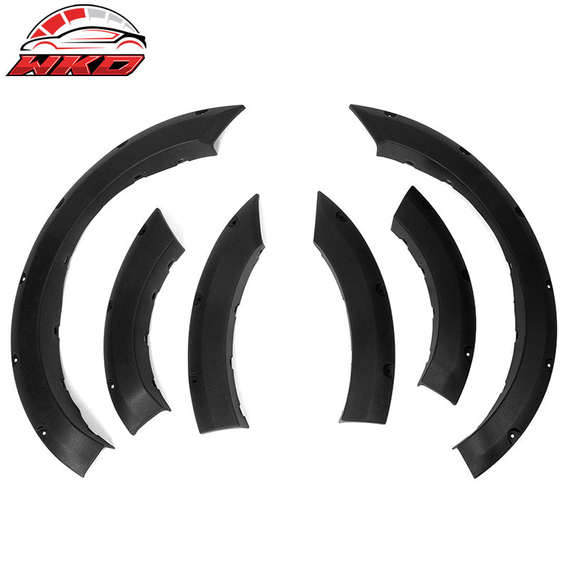 Fits 21-26 Ford Bronco Sport Pocket Style Fender Flares Black Textured PP 6PC