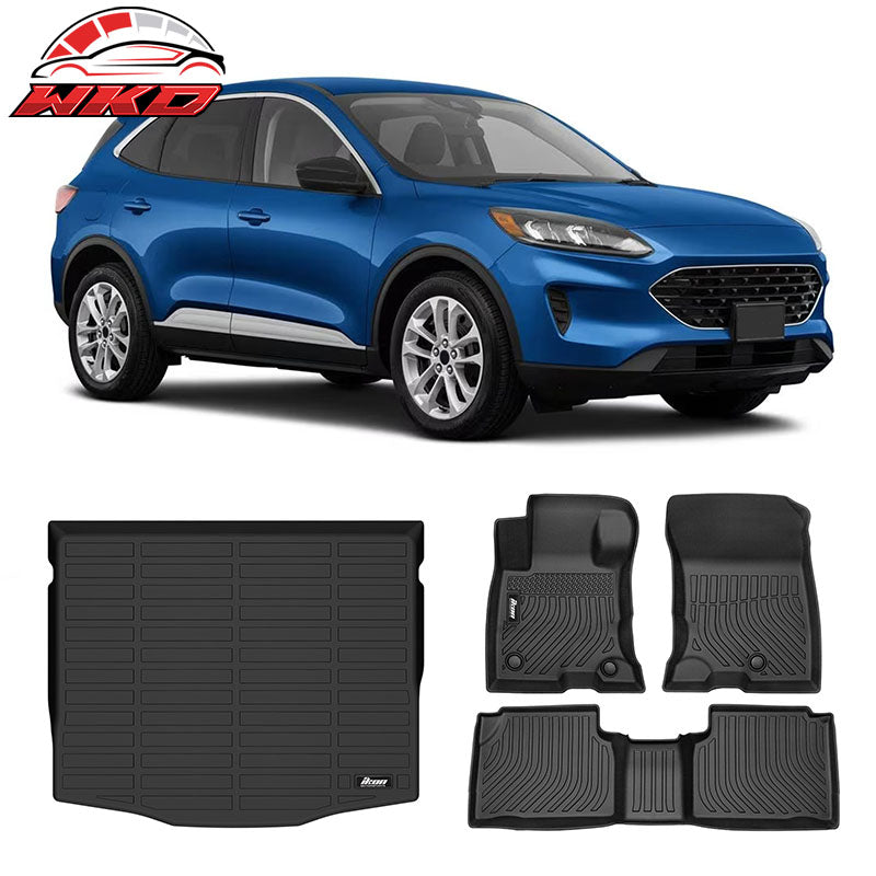 Wholesale 20-25 Ford Escape Hybrid 3D Floor Mats Carpet Liners & Rear Trunk Mat - TPE