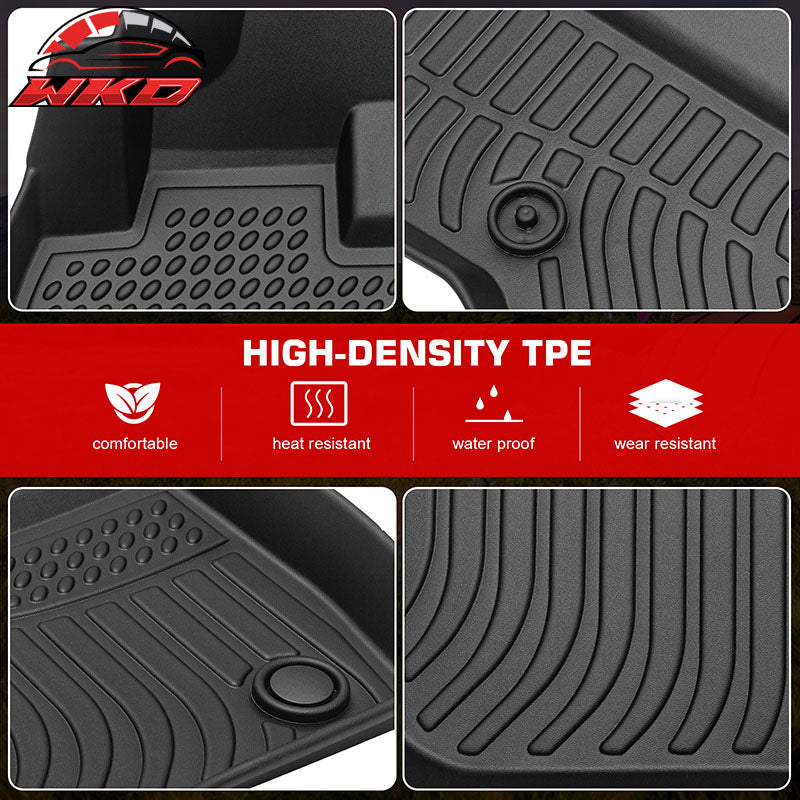 Fits 15-19 Ford Explorer Bucket Seat 3D Molded Floor Mats Heavy Duty Liners TPE