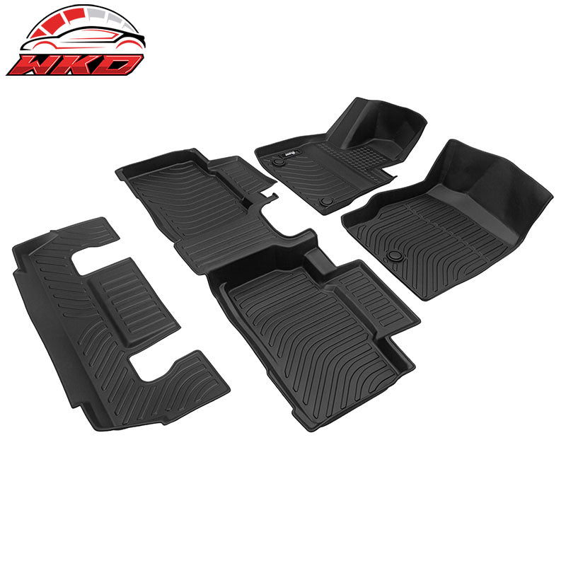 Fits 20-21 Ford Explorer 6 Seats 3D Molded Floor Mats Heavy Duty Liner TPE 4PCS
