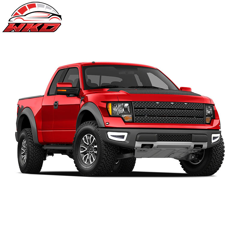 Fits 11-14 F150 Raptor LED White DRL Daytime Running Light Yellow Turn Signal