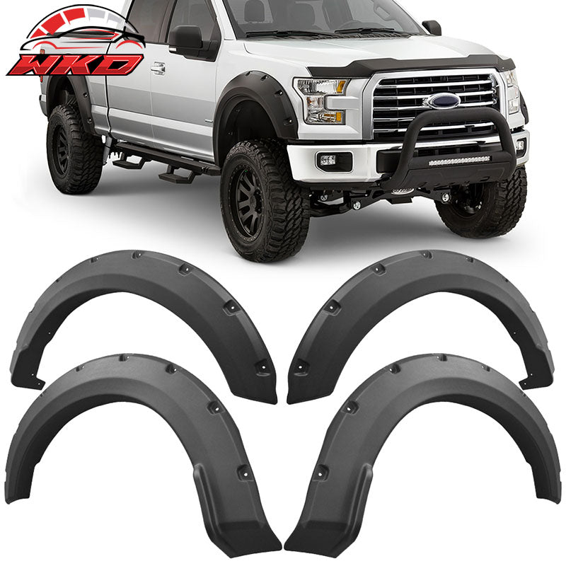 15 16 17 F-150 Wheel Fender Flares Cover Body Kit Replacement