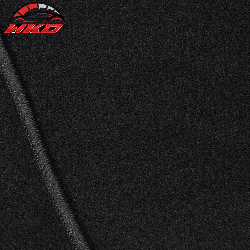 Fits 09-14 Ford F150 Crew Cab Black Nylon Front Rear Floor Mats Carpets 4PC