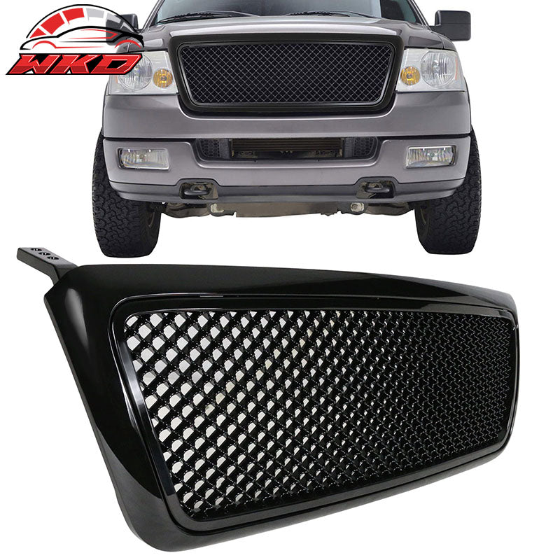 Fits 04-08 Ford F150 Unpainted Mesh Front Hood Grill Grille