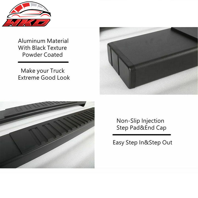 Fits 09-14 Ford F150 Super Crew Cab Black 5" Side Step Nerf Bar Running Boards