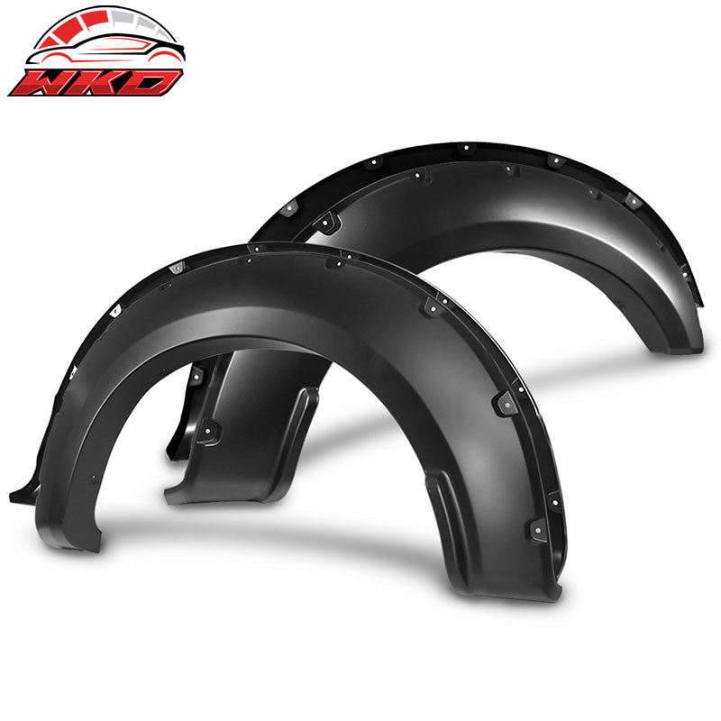 Fits 17-22 Ford F250 F350 Super Duty Pocket Rivet Style Fender Flares Wheel Arch
