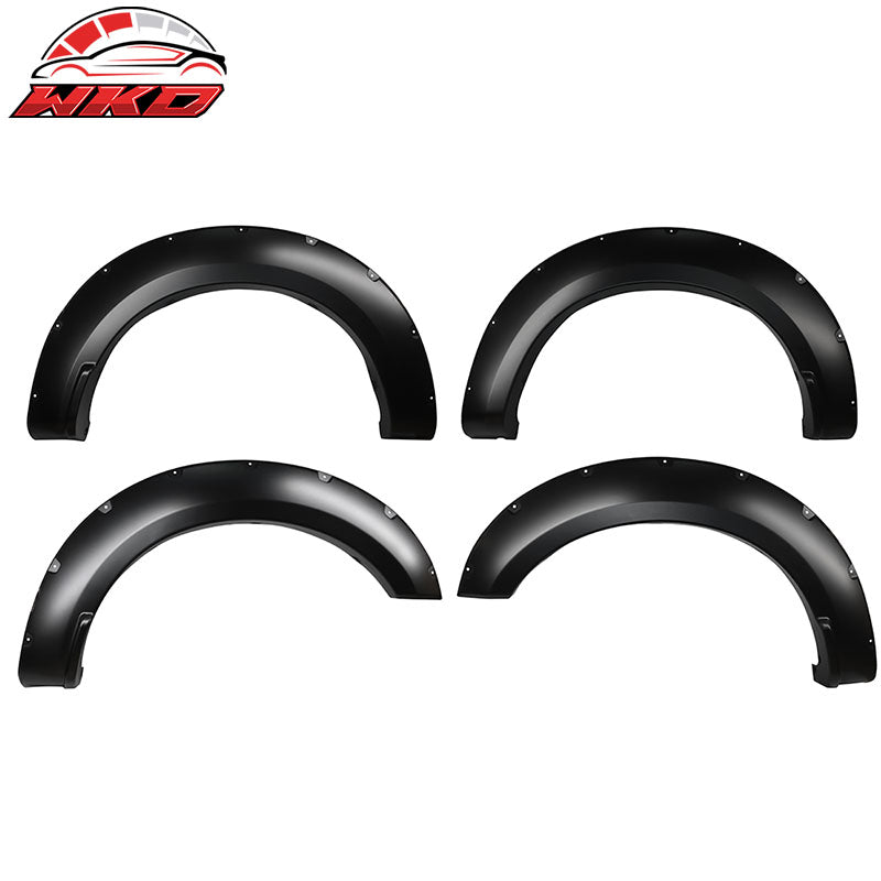 Fits 17-22 Ford F250 F350 Super Duty Pocket Rivet Style Fender Flares Wheel Arch